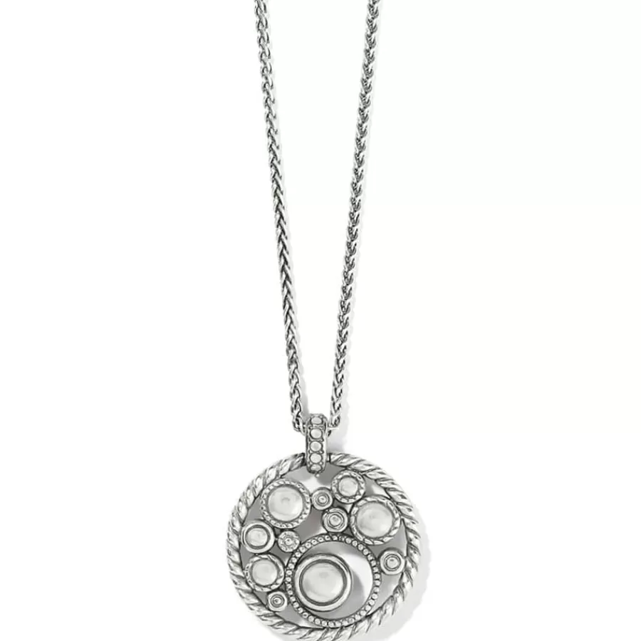 Necklaces>Brighton Halo Gems Necklace Silver-Multi