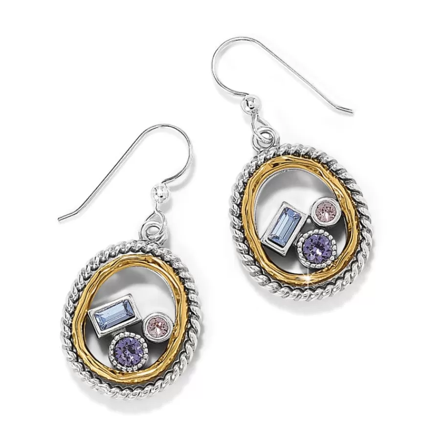 Earrings>Brighton Halo Gleam French Wire Earrings Silver-Multi