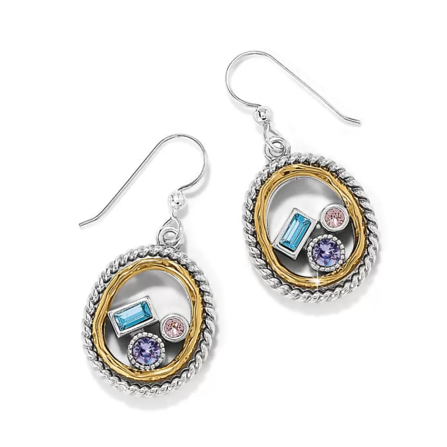 Earrings>Brighton Halo Gleam French Wire Earrings Silver-Multi