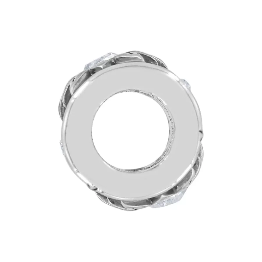 Beads & Spacers>Brighton Halo Stargazer Bead Silver