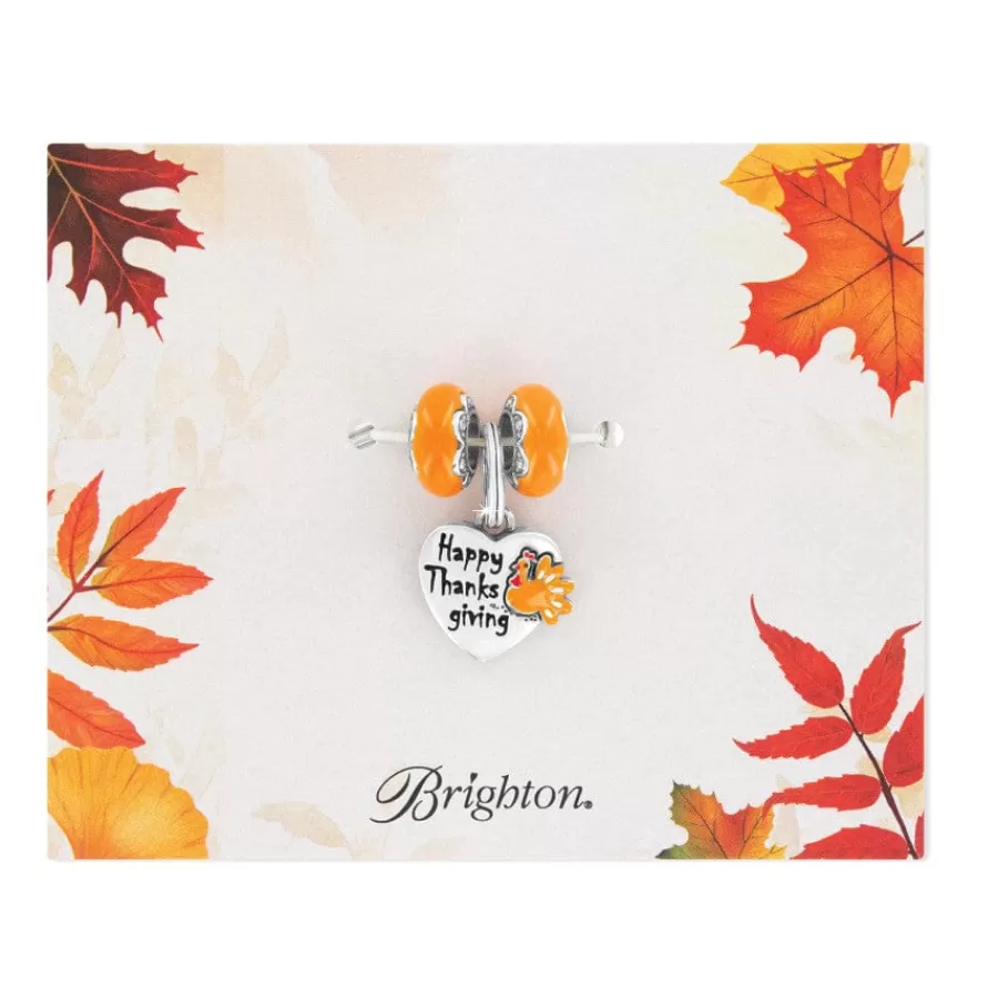 Ready-To-Wear Charm Sets>Brighton Happy Thanksgiving Charm Set Silver-Orange