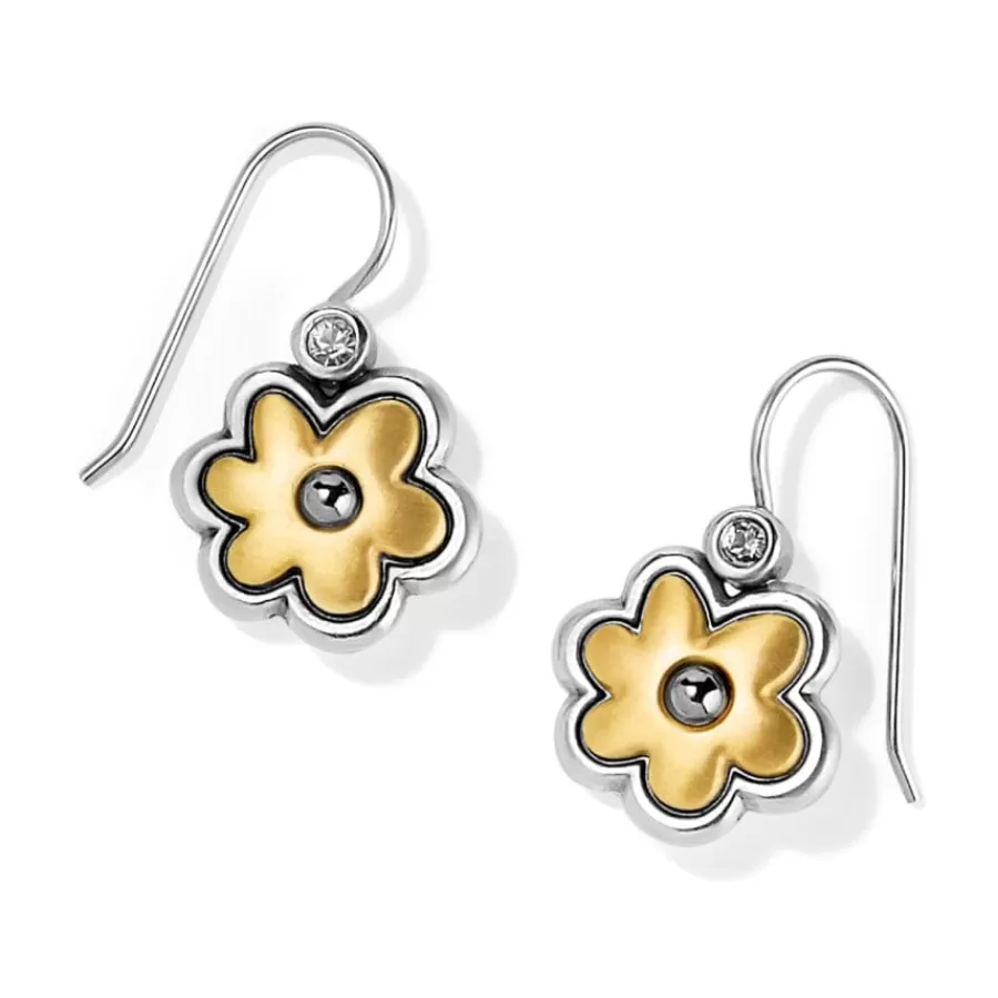 Earrings>Brighton Harmony Flower French Wire Earrings Silver-Gold