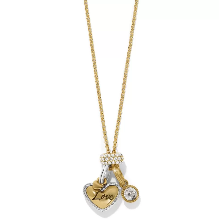 Ready-To-Wear Charm Sets>Brighton Heart of Gold Charm Necklace Silver-Gold