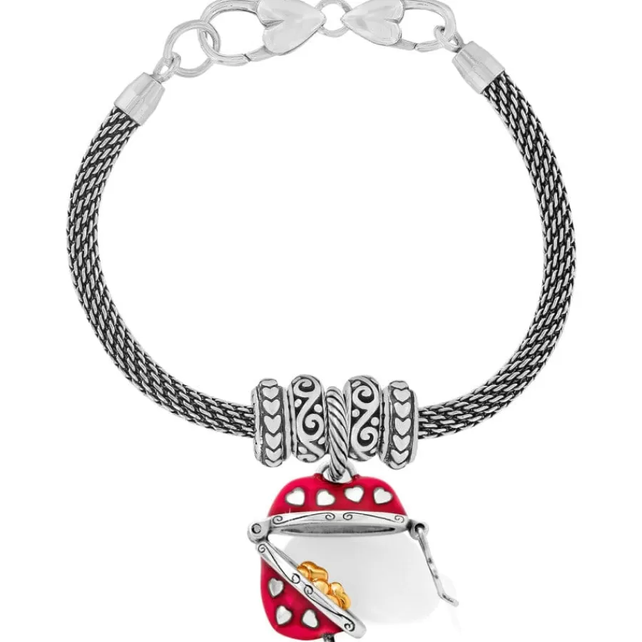 Ready-To-Wear Charm Sets>Brighton Hidden Hearts Charm Bracelet Silver-Red