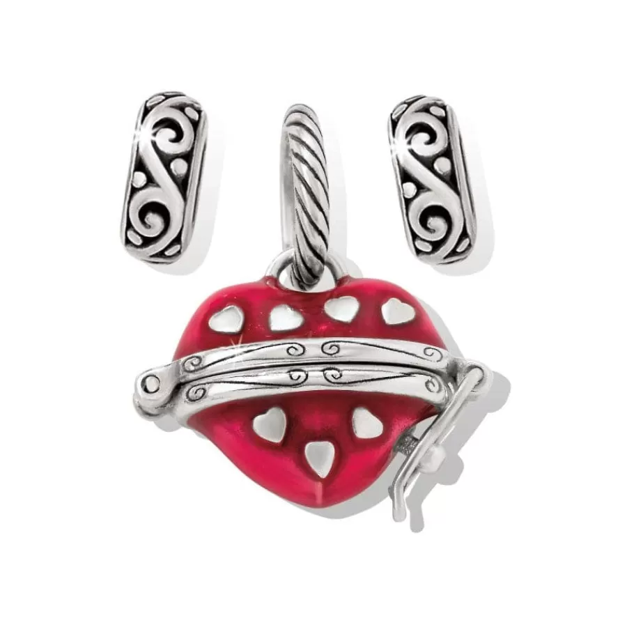 Ready-To-Wear Charm Sets>Brighton Hidden Hearts Charm Gift Set Silver-Red