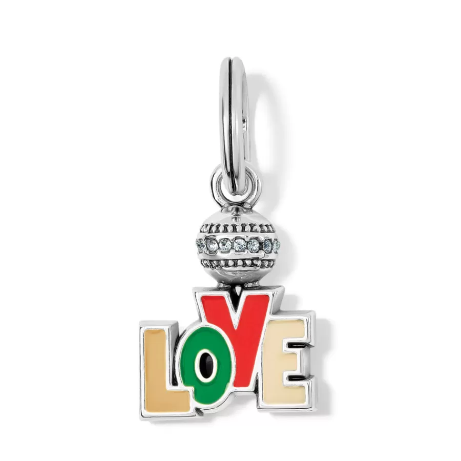 Charms>Brighton Holiday Love Charm Silver-Multi