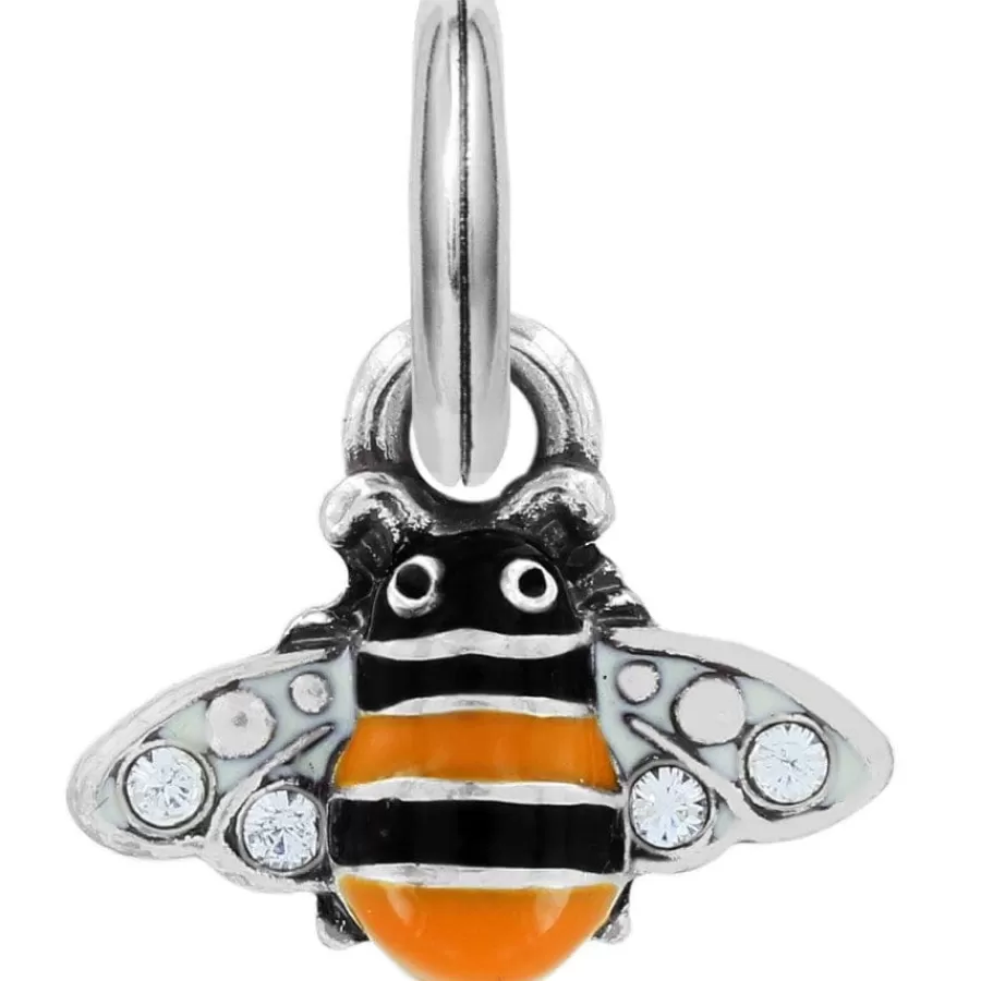 Charms>Brighton Honey Bee Charm Silver-Multi