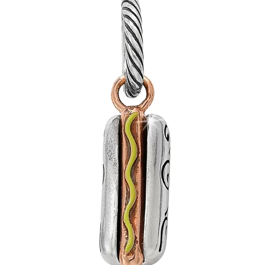 Charms>Brighton Hot Dog Charm Silver-Multi