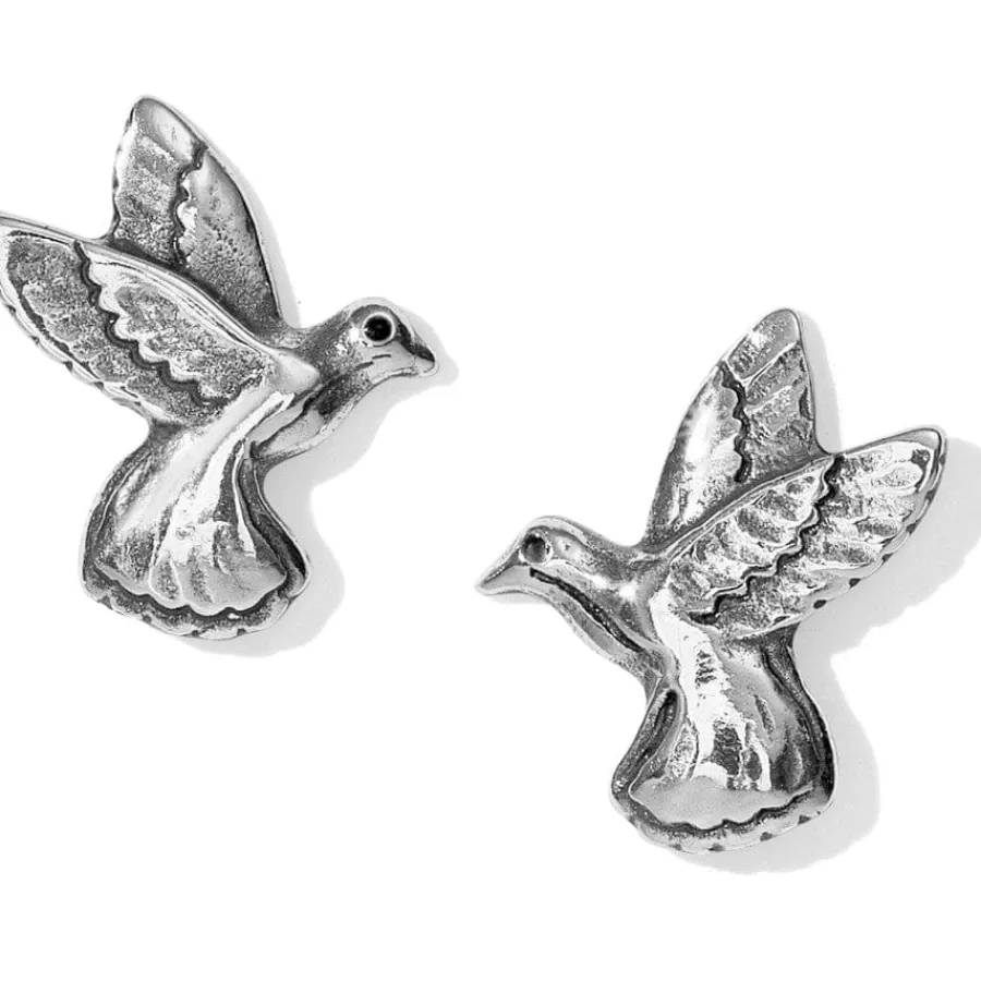 Earrings>Brighton Hummingbird Mini Post Earrings Silver