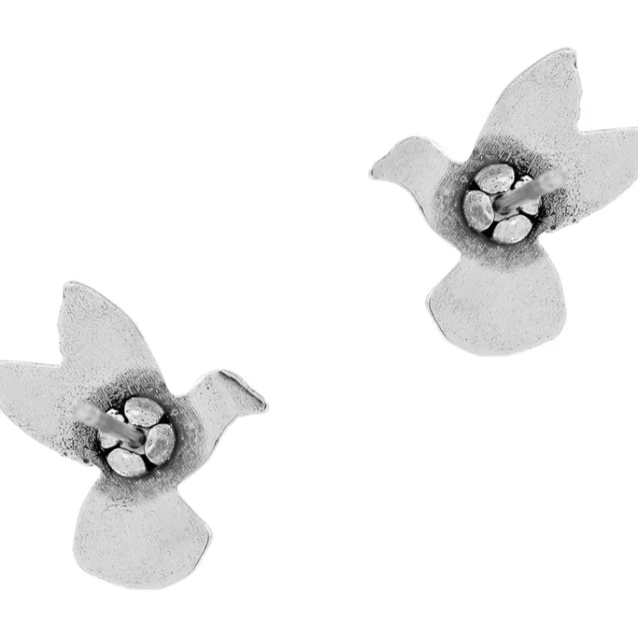 Earrings>Brighton Hummingbird Mini Post Earrings Silver