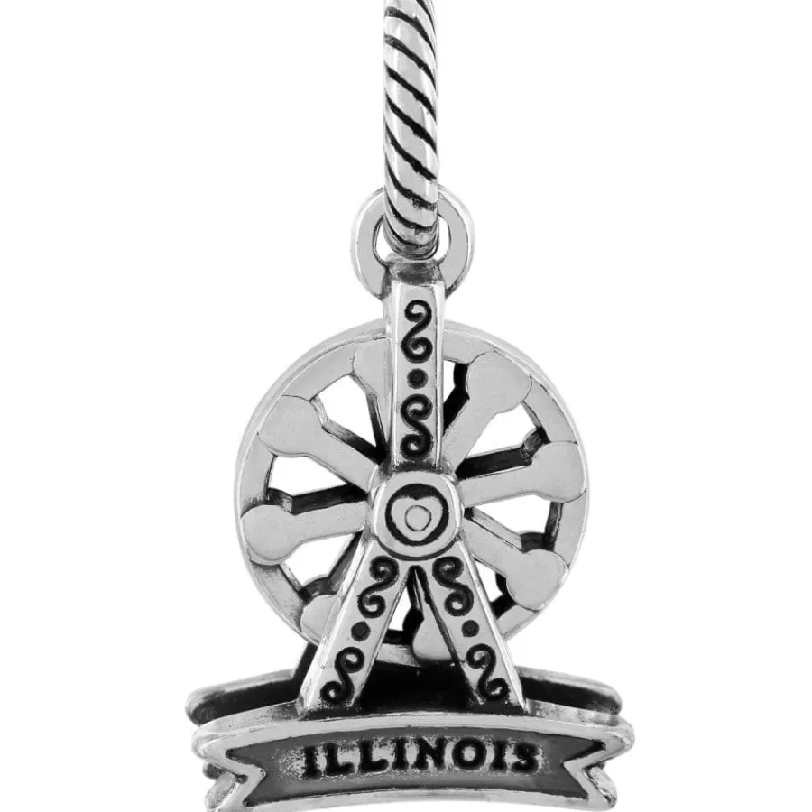 Charms>Brighton Illinois Charm Silver