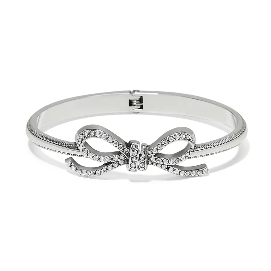 Bracelets>Brighton Illumina Bow Hinged Bangle Silver