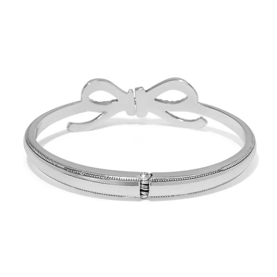 Bracelets>Brighton Illumina Bow Hinged Bangle Silver