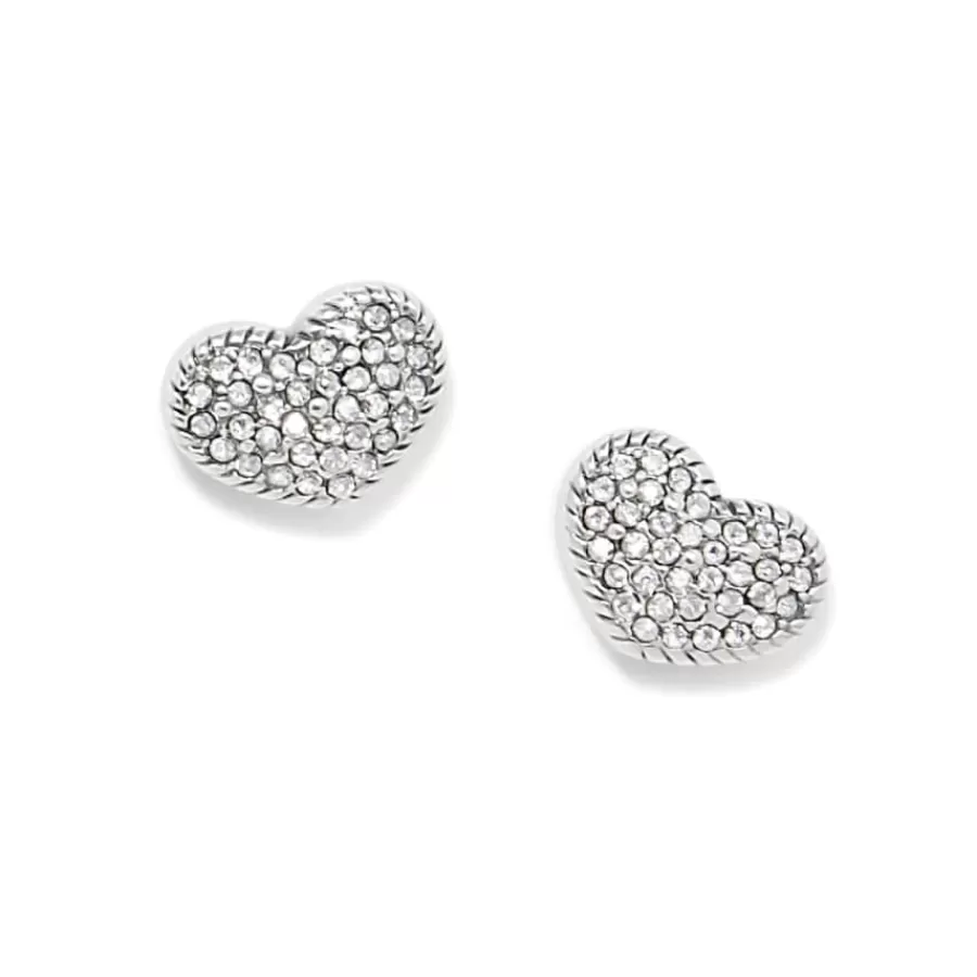 Earrings>Brighton Illumina Celeste Heart Post Earrings Silver