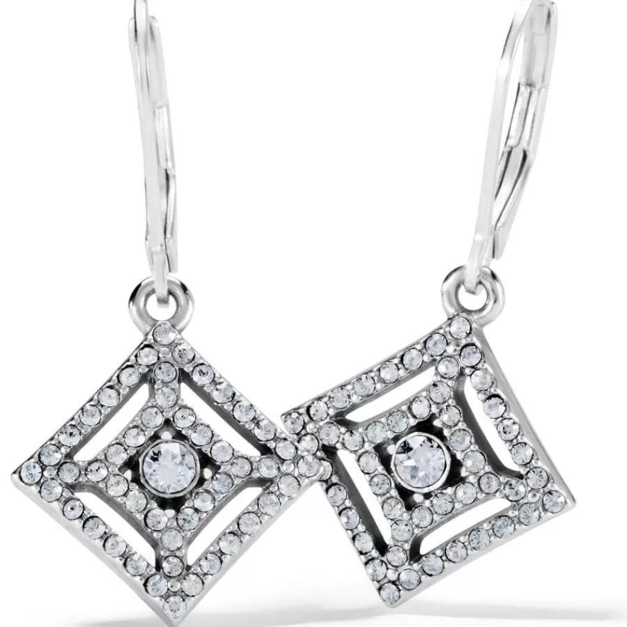 Earrings>Brighton Illumina Diamond Leverback Earrings Silver