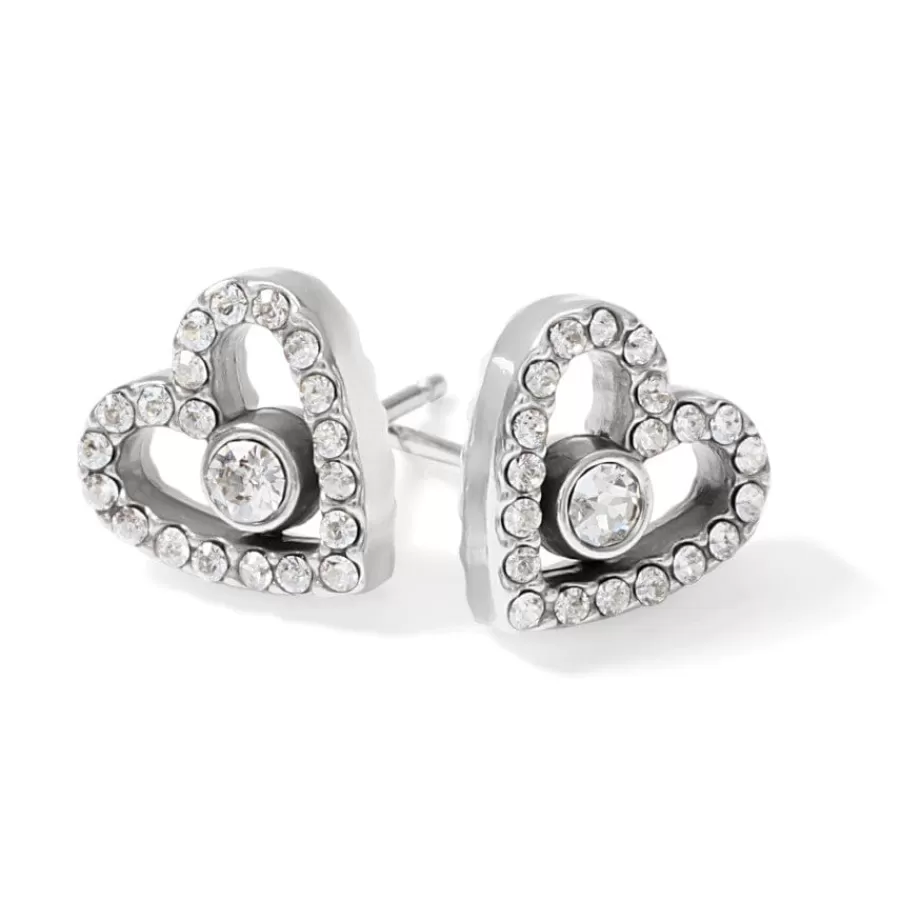 Earrings>Brighton Illumina Love Post Earrings Silver