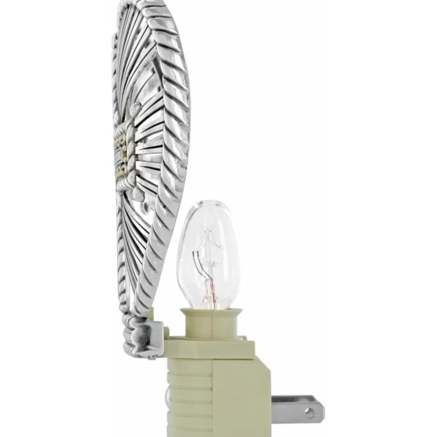 Office & Clocks>Brighton Illumination Cross Night Light Silver