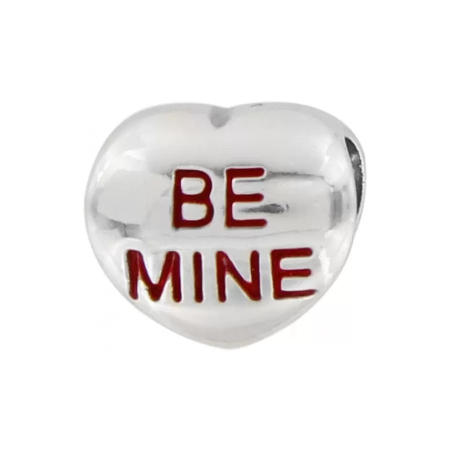 Beads & Spacers>Brighton I'm Yours Bead Silver-Red