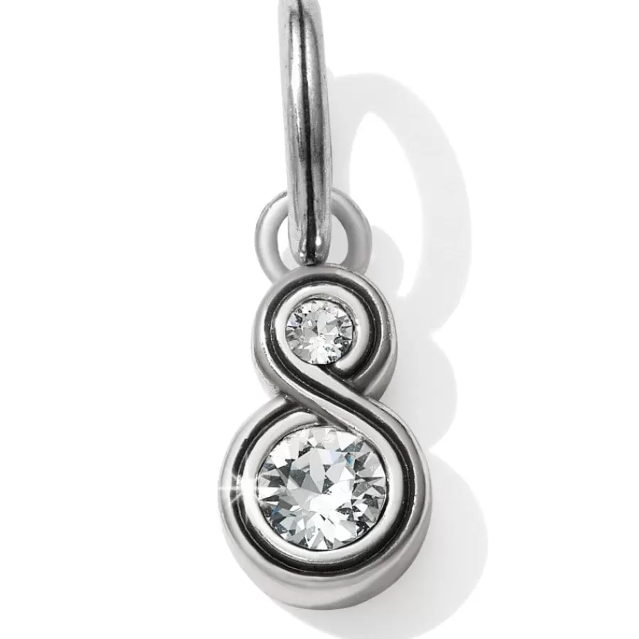 Charms>Brighton Infinity Sparkle Charm Silver