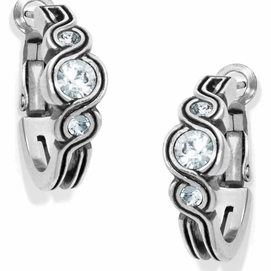 Earrings>Brighton Infinity Sparkle Hoop Earrings Silver