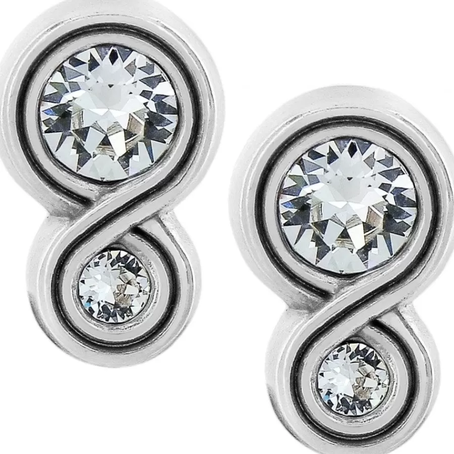 Earrings>Brighton Infinity Sparkle Post Earrings Silver