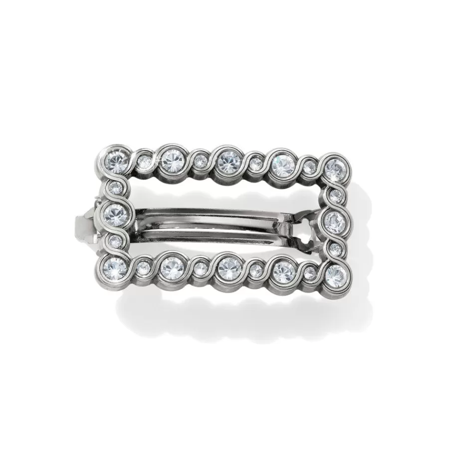 Hair Accessories>Brighton Infinity Sparkle Small Barrette Silver