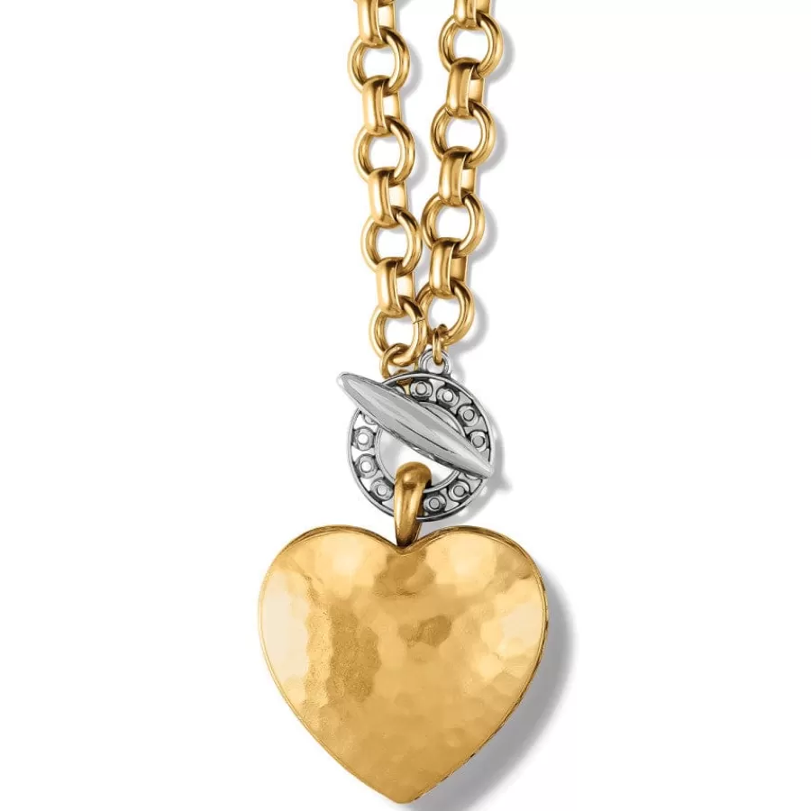 Necklaces>Brighton Inner Circle Heart Toggle Necklace