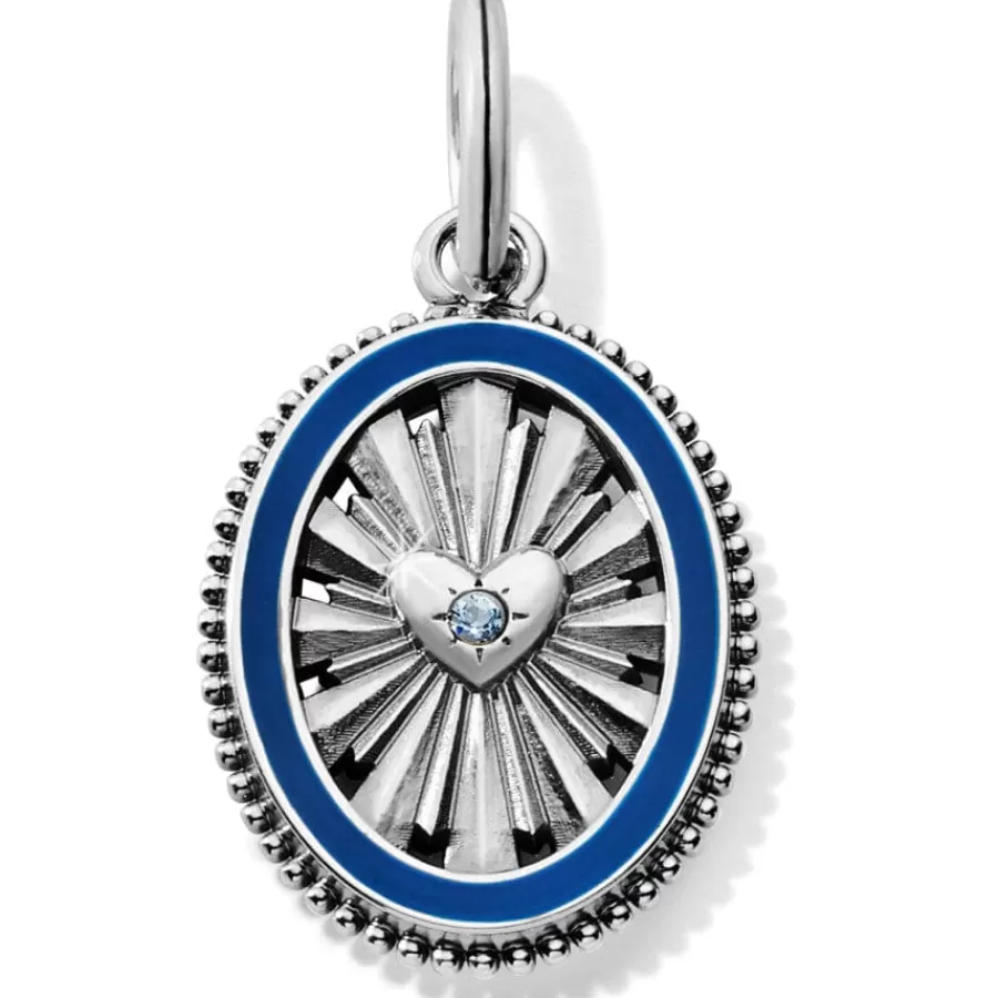 Charms>Brighton Inner Shine Amulet Silver-Blue