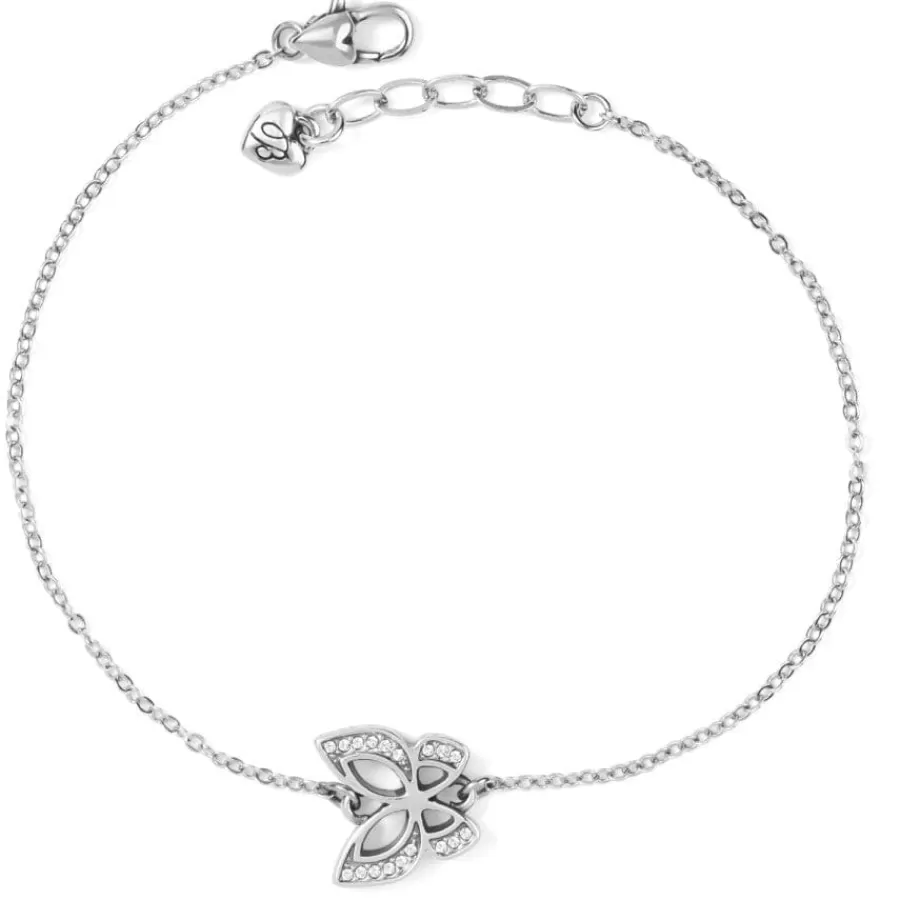 Anklets>Brighton Inner Shine Flutter Anklet Silver