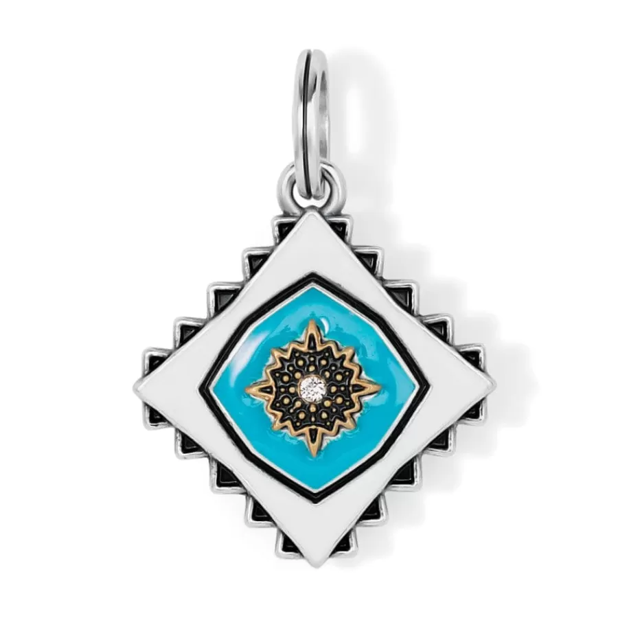 Charms>Brighton Inspire Amulet Silver-Turquoise