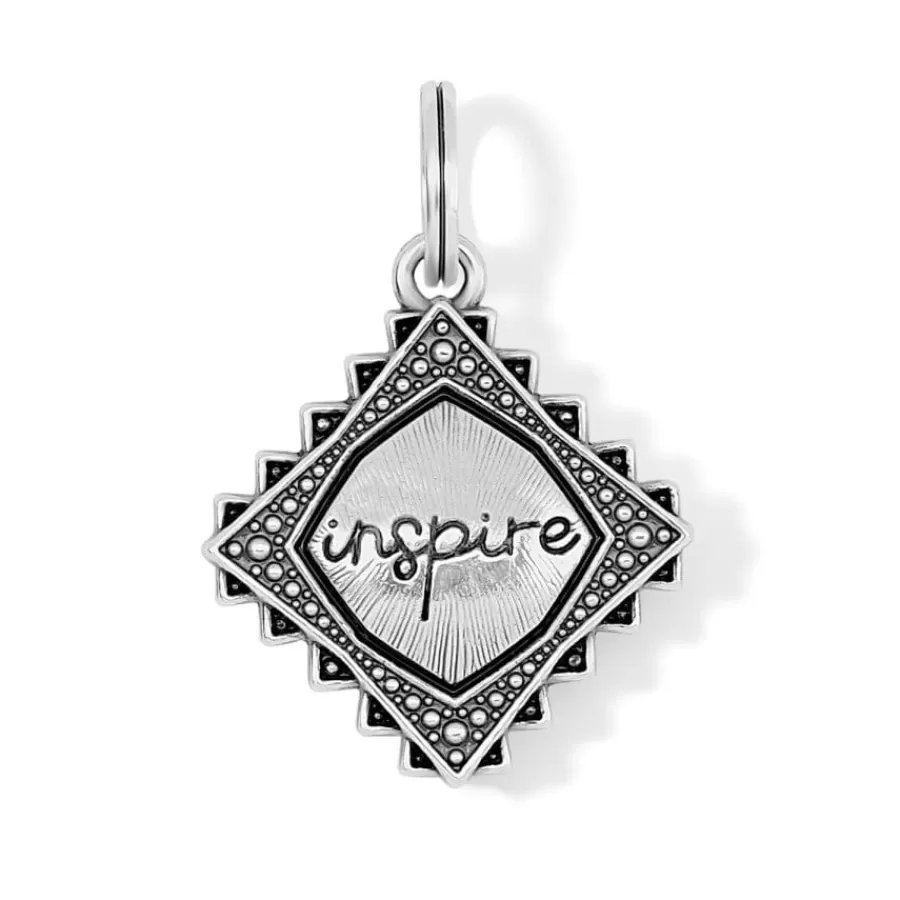 Charms>Brighton Inspire Amulet Silver-Turquoise