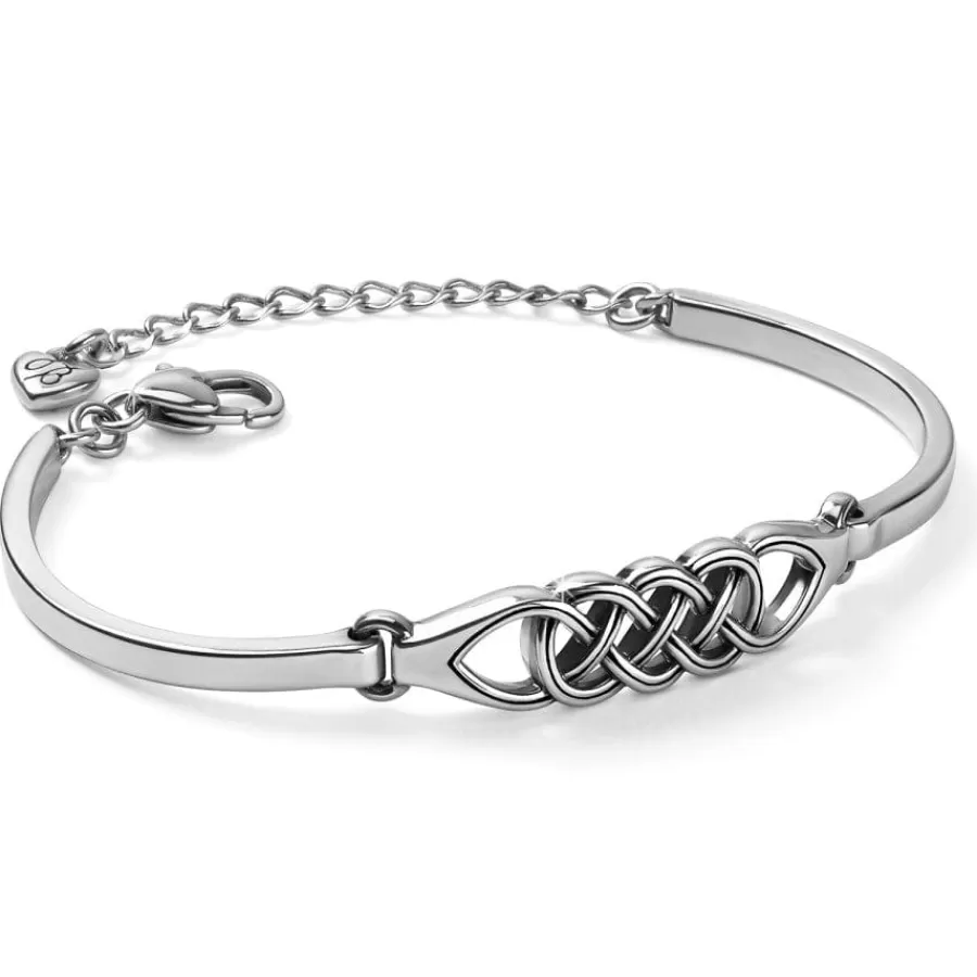 Bracelets>Brighton Interlok Braid Bar Bracelet Silver