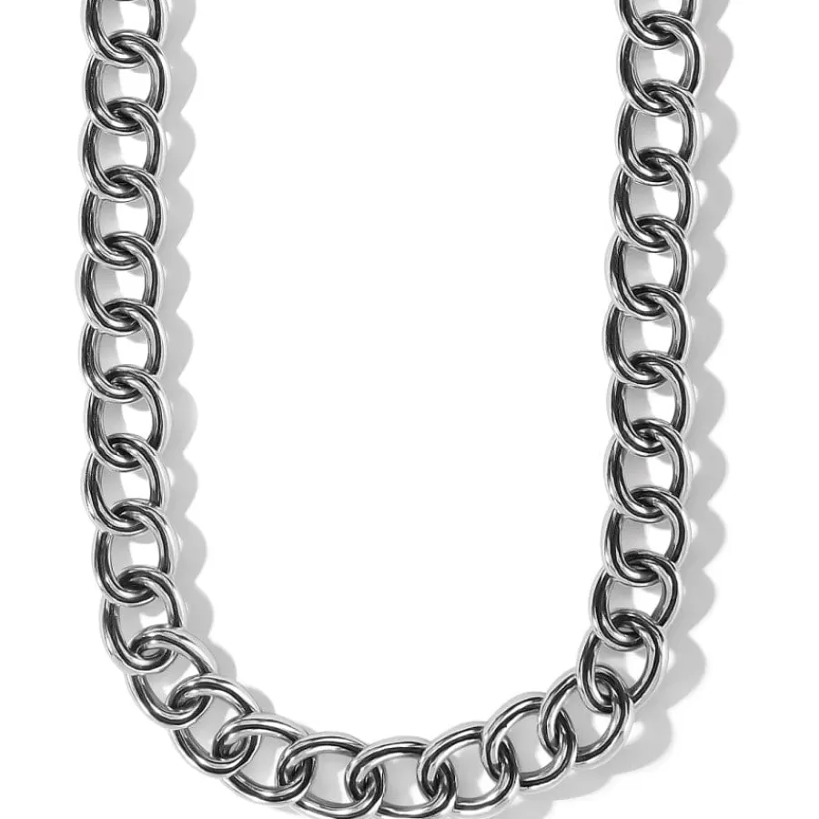 Necklaces>Brighton Interlok Chain Collar Necklace Silver