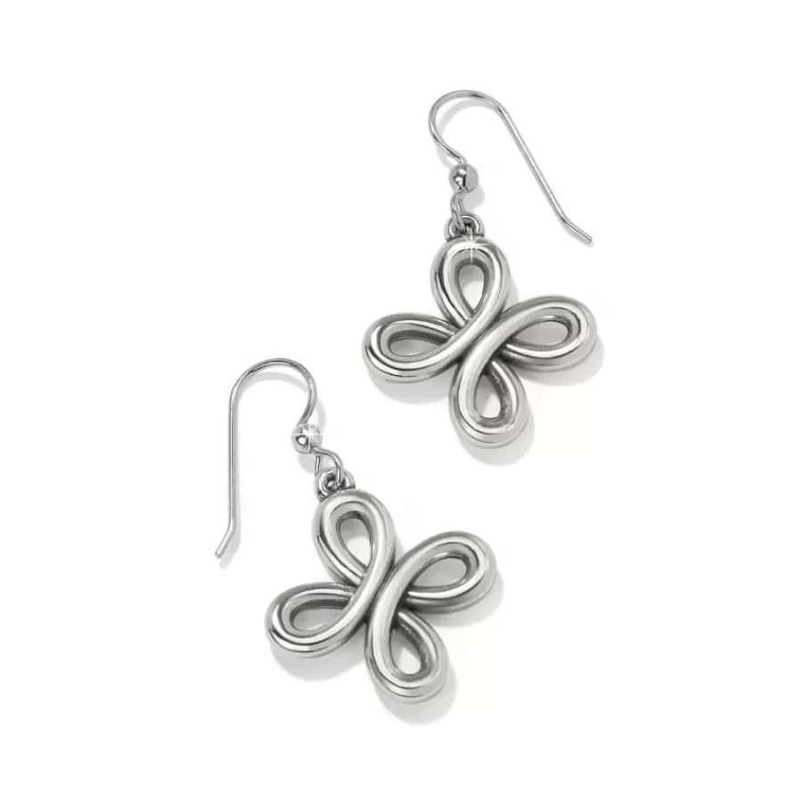 Earrings>Brighton Interlok Curve French Wire Earrings Silver