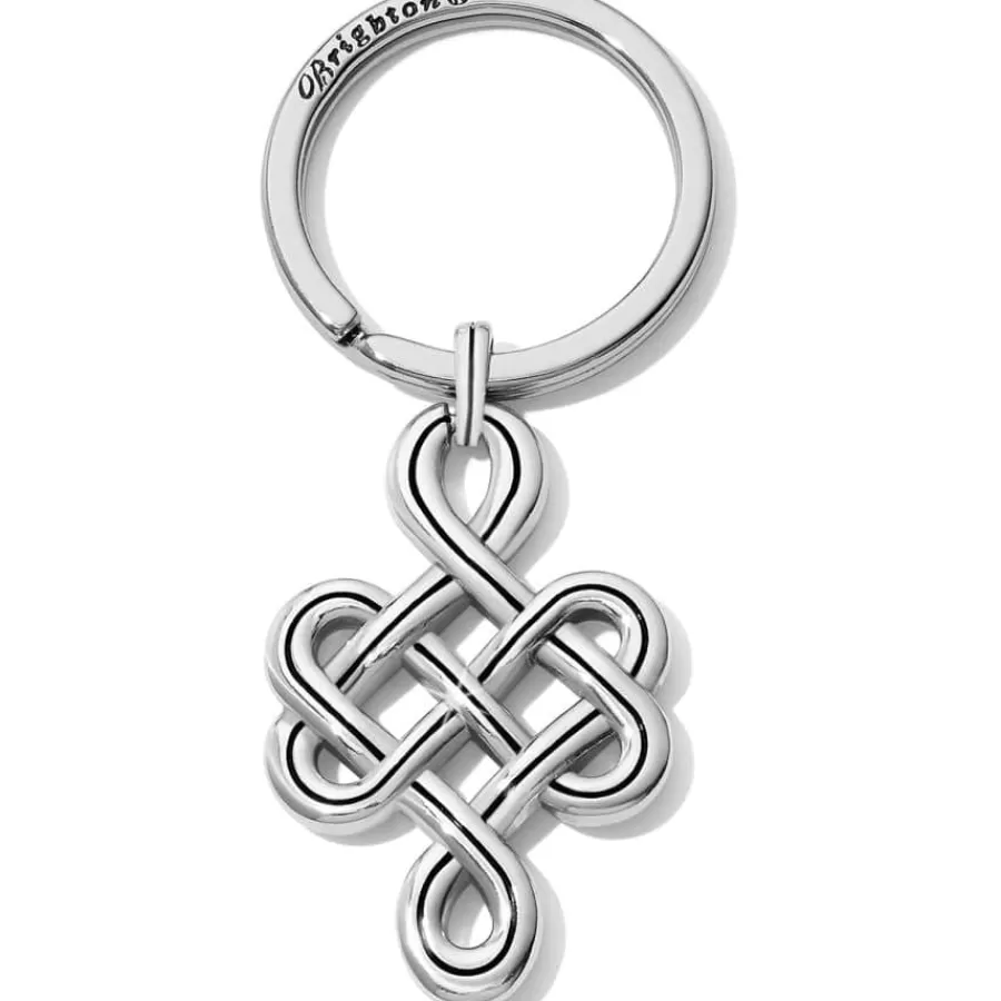 Key Fobs>Brighton Interlok Endless Knot Key Fob Silver