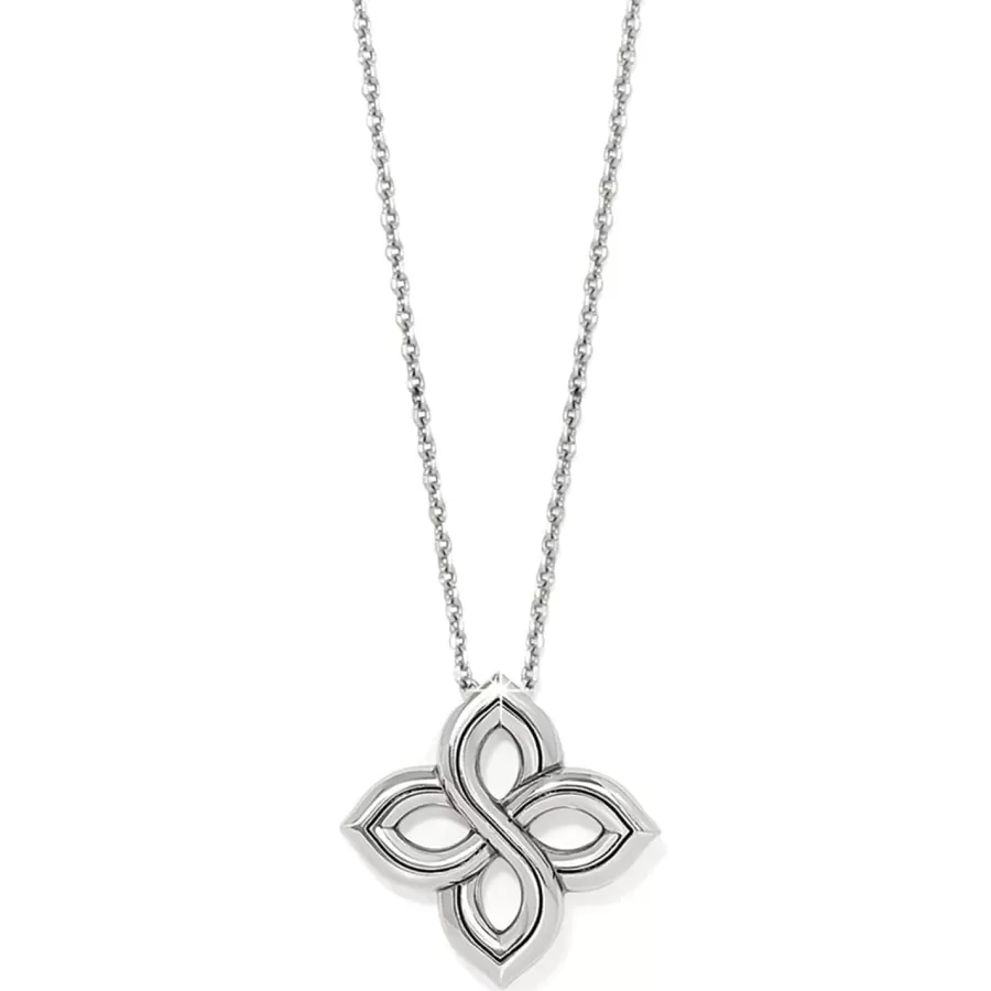 Necklaces>Brighton Interlok Floral Knot Necklace Silver