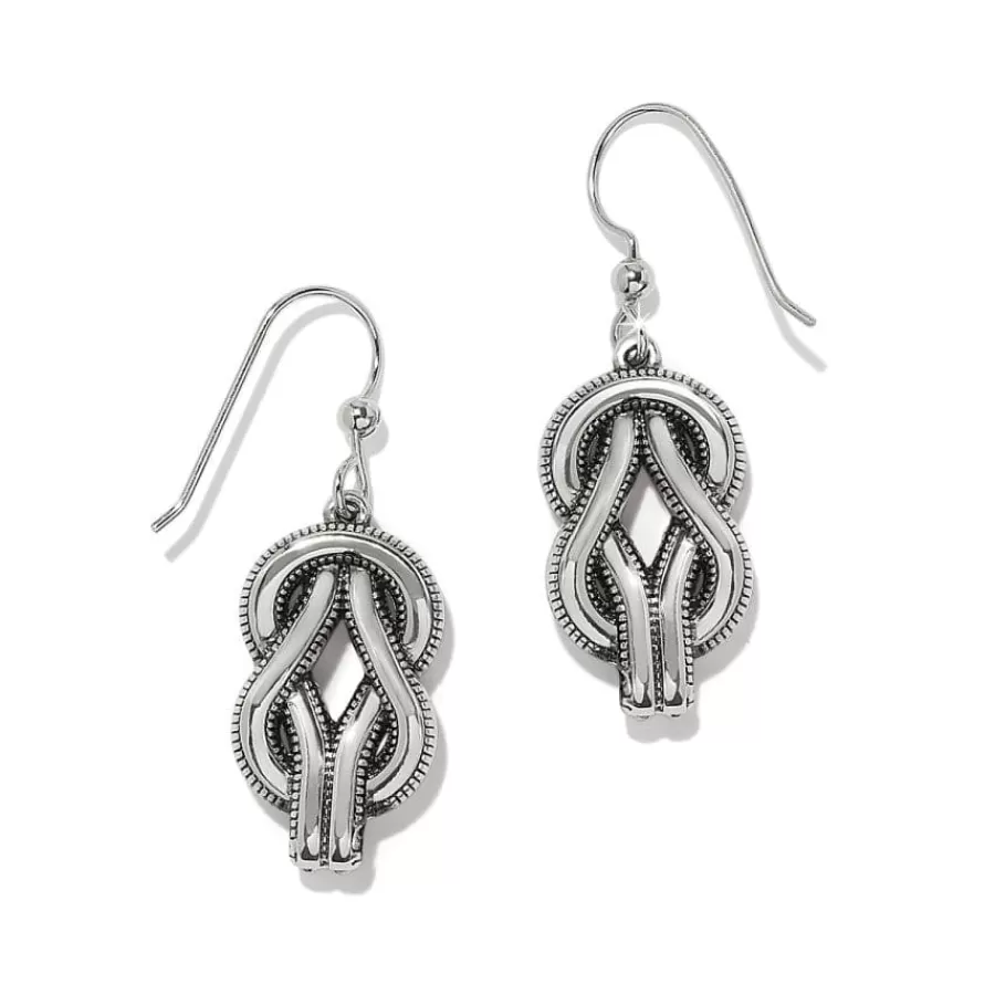 Earrings>Brighton Interlok Harmony Two Tone French Wire Earrings Silver-Gold