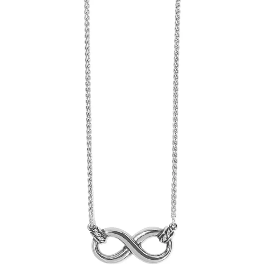 Necklaces>Brighton Interlok Infinity Necklace Silver