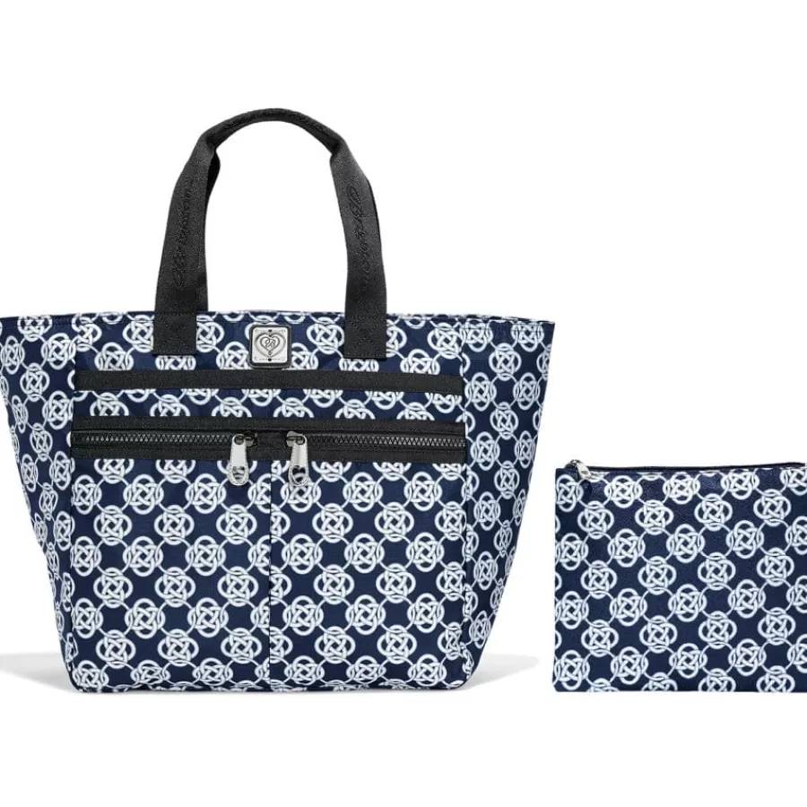 Luggage & Travel>Brighton Interlok Lock It Super Tote Blue