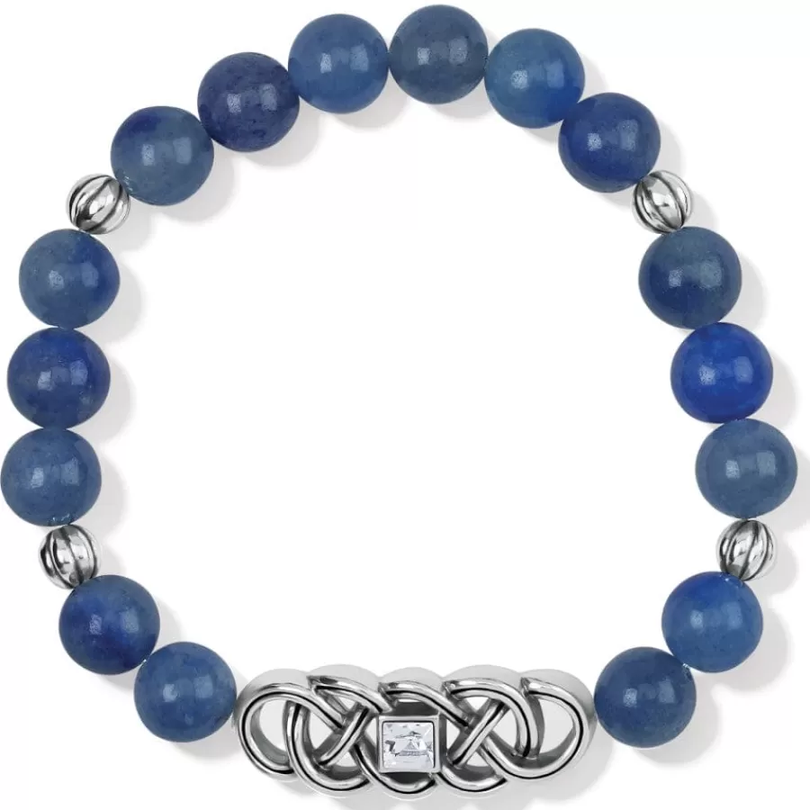 Bracelets | Smart Bands>Brighton Interlok Lustre Quartz Stretch Bracelet Blue