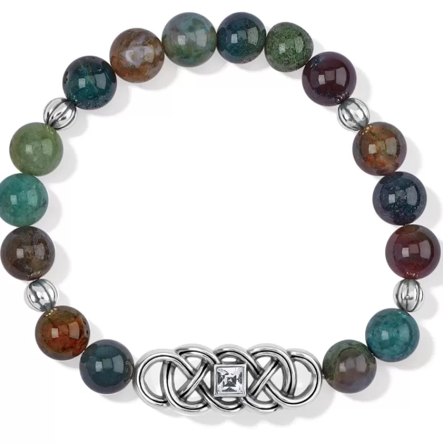 Bracelets | Smart Bands>Brighton Interlok Lustre Jasper Stretch Bracelet Green