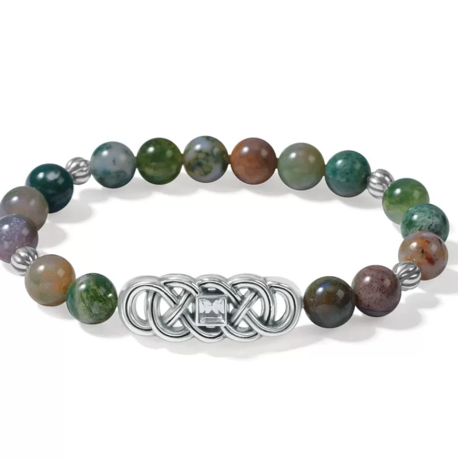 Bracelets | Smart Bands>Brighton Interlok Lustre Jasper Stretch Bracelet Green