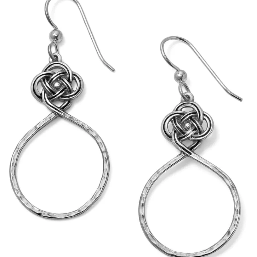 Earrings>Brighton Interlok Petite Knot Circle French Wire Earrings Silver