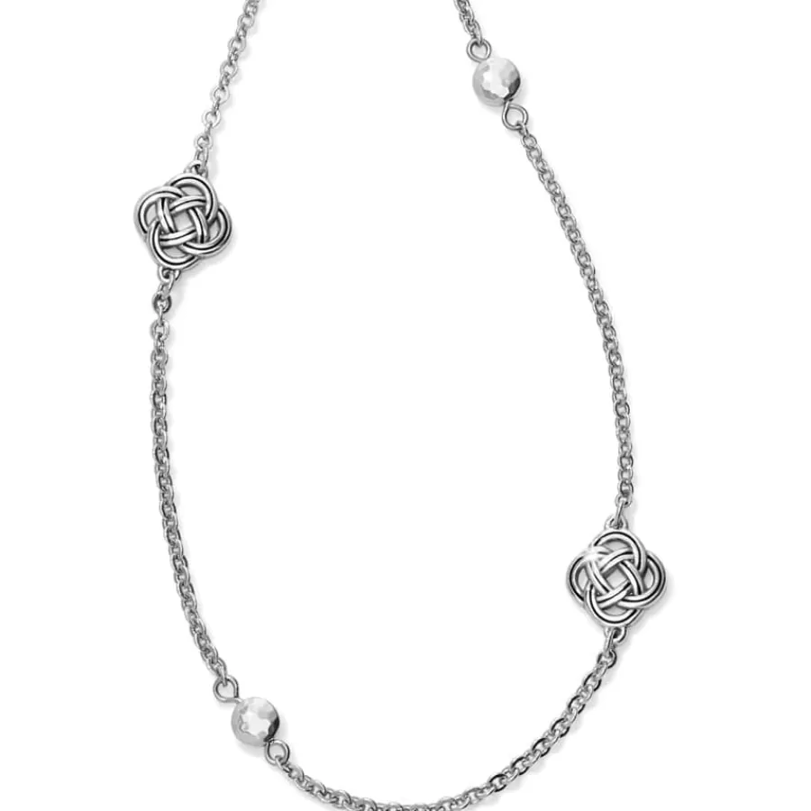 Necklaces>Brighton Interlok Petite Long Necklace Silver