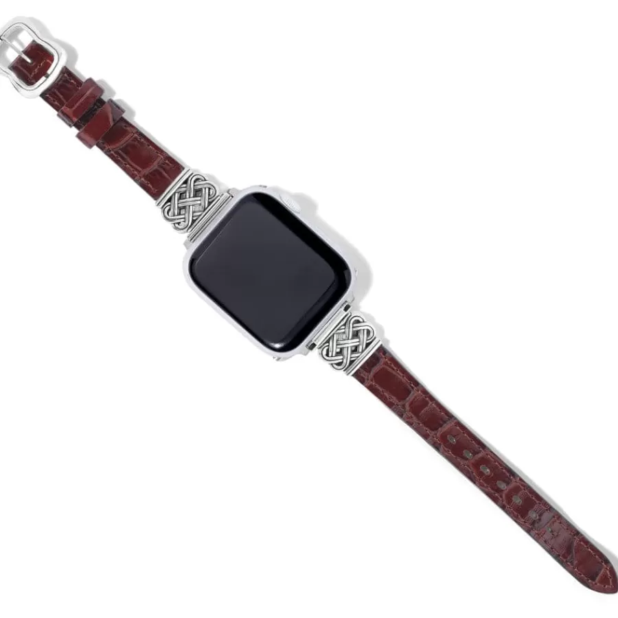 Smart Bands | Watches>Brighton Interlok Reversible Watch Band Black-Brown