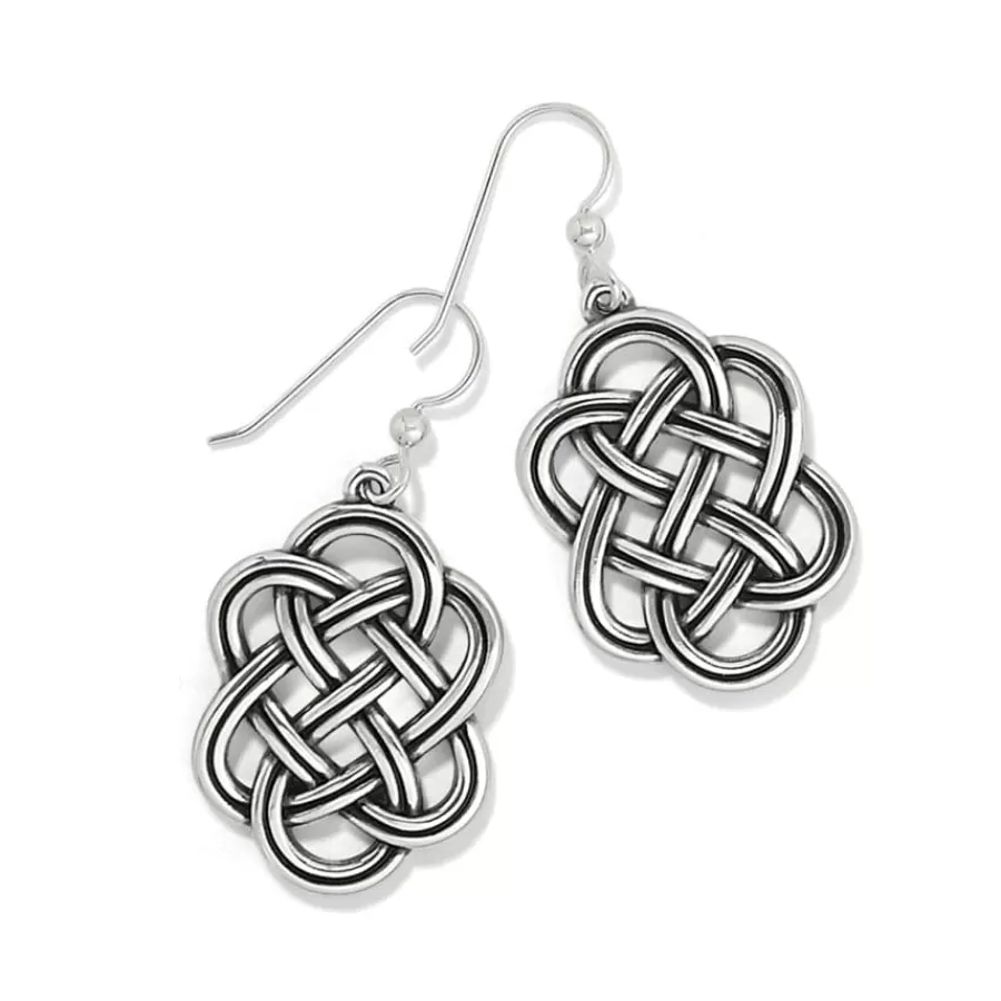 Earrings>Brighton Interlok Trellis French Wire Earrings Silver