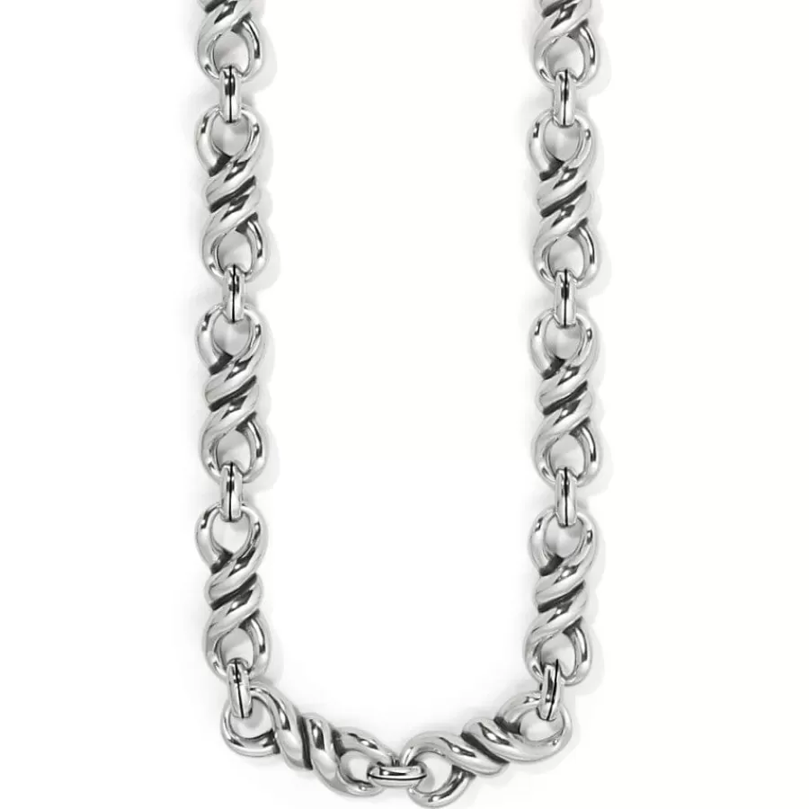 Necklaces>Brighton Interlok Twist Collar Necklace Silver