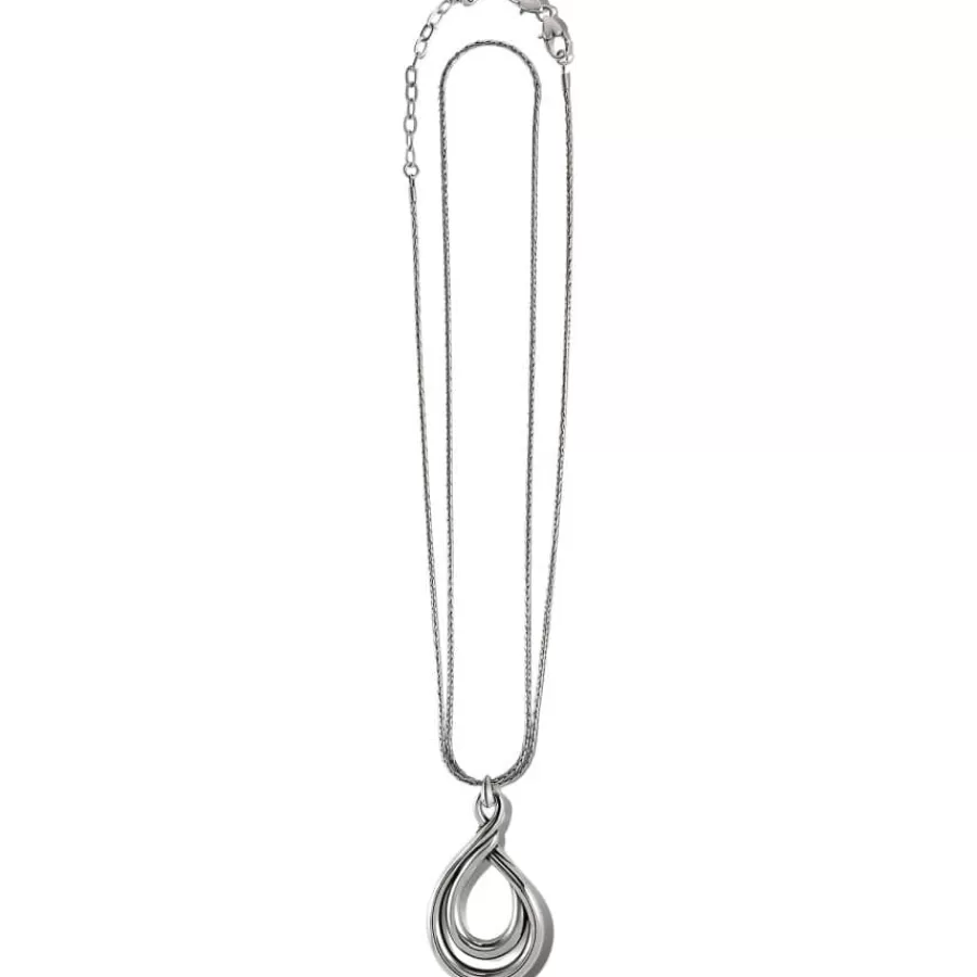 Necklaces>Brighton Interlok Twist Convertible Necklace Silver