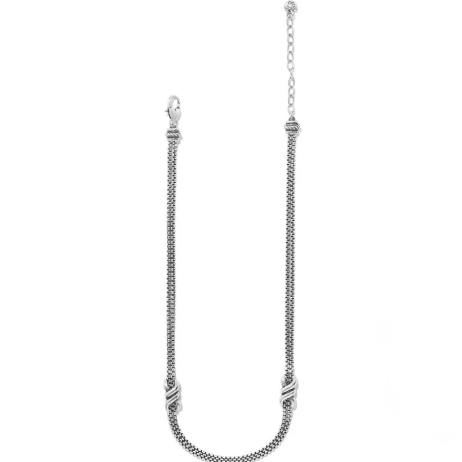 Necklaces>Brighton Interlok Twist Double Necklace Silver