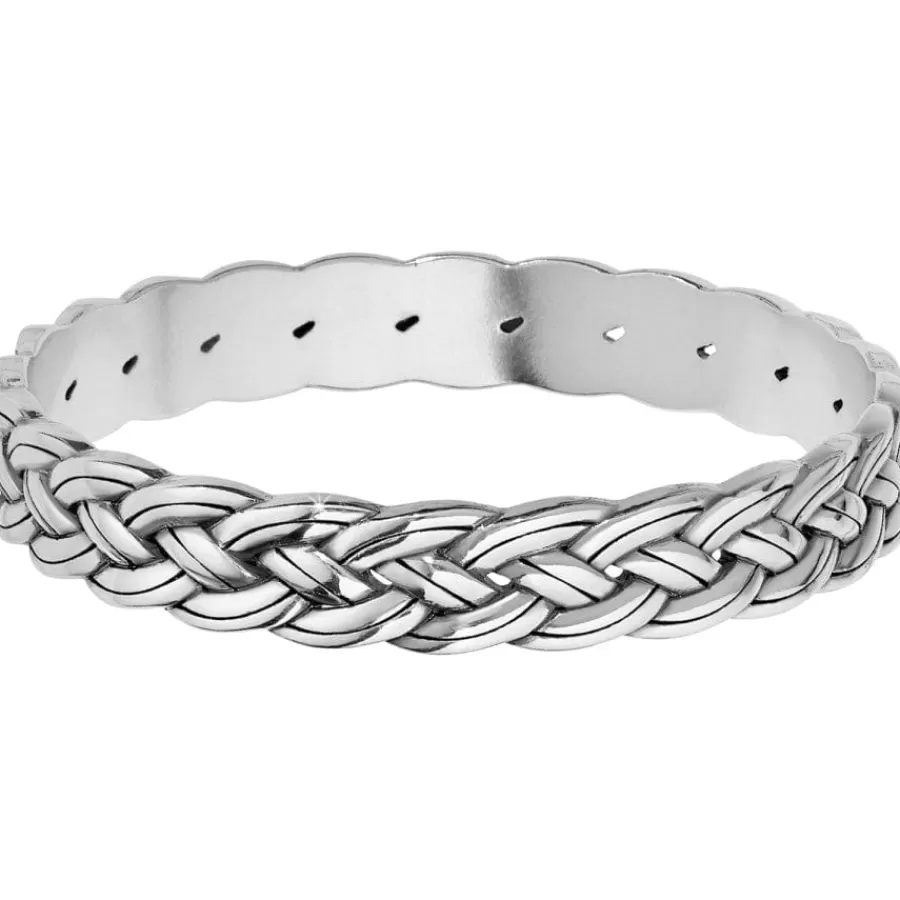 Bracelets>Brighton Interlok Woven Bangle Silver